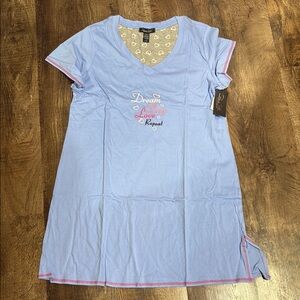 Rene Rofe Blue Pajama Top